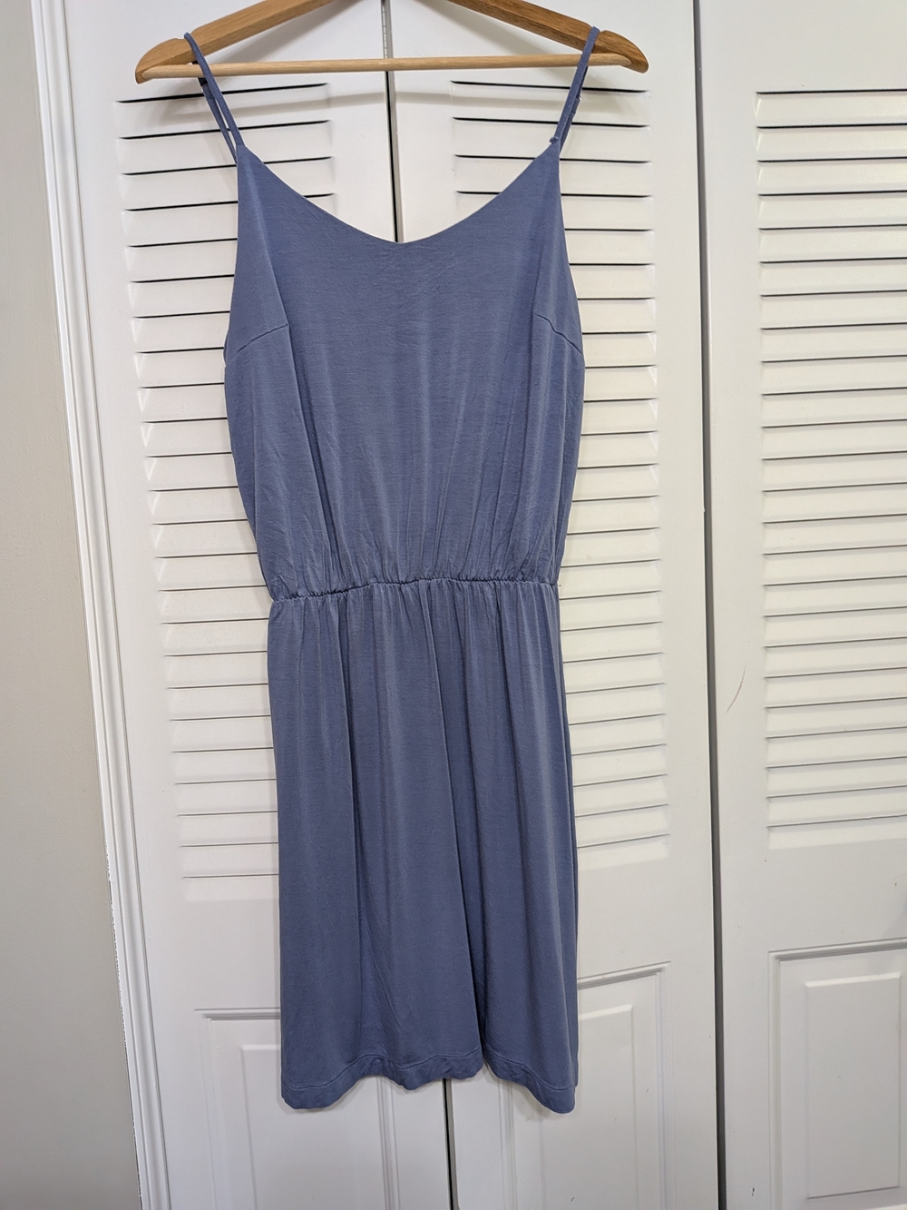 GAP Purple Spaghetti Strap Knee Length Dress